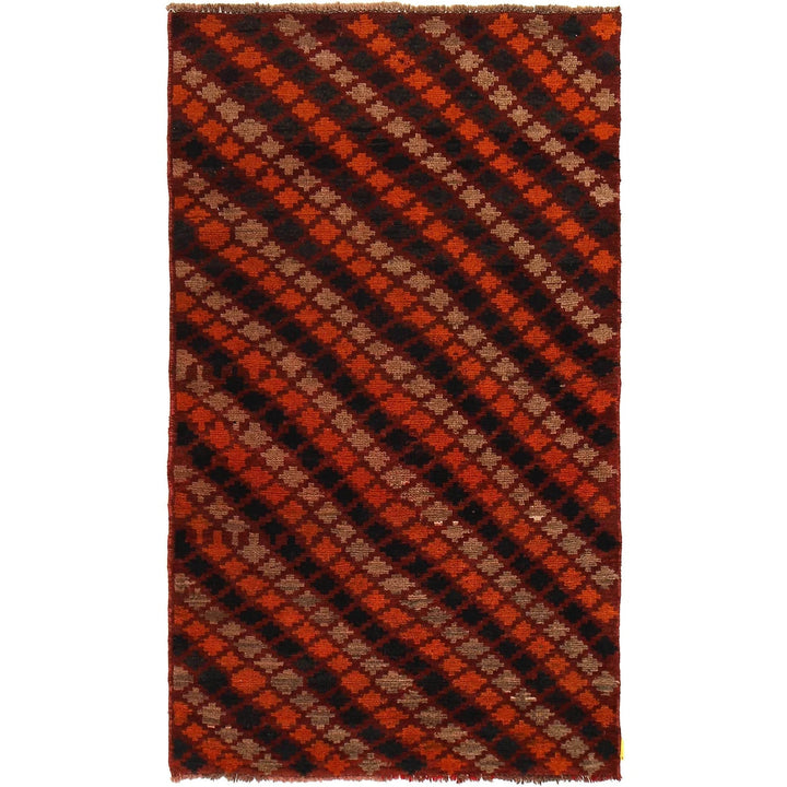 Afghan Baluchi Rug 3' 4" x 5' 10" Hand-Knotted | No. AL29049