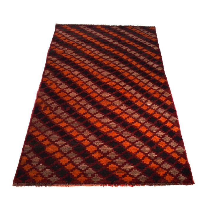 Afghan Baluchi Rug 3' 4" x 5' 10" Hand-Knotted | No. AL29049