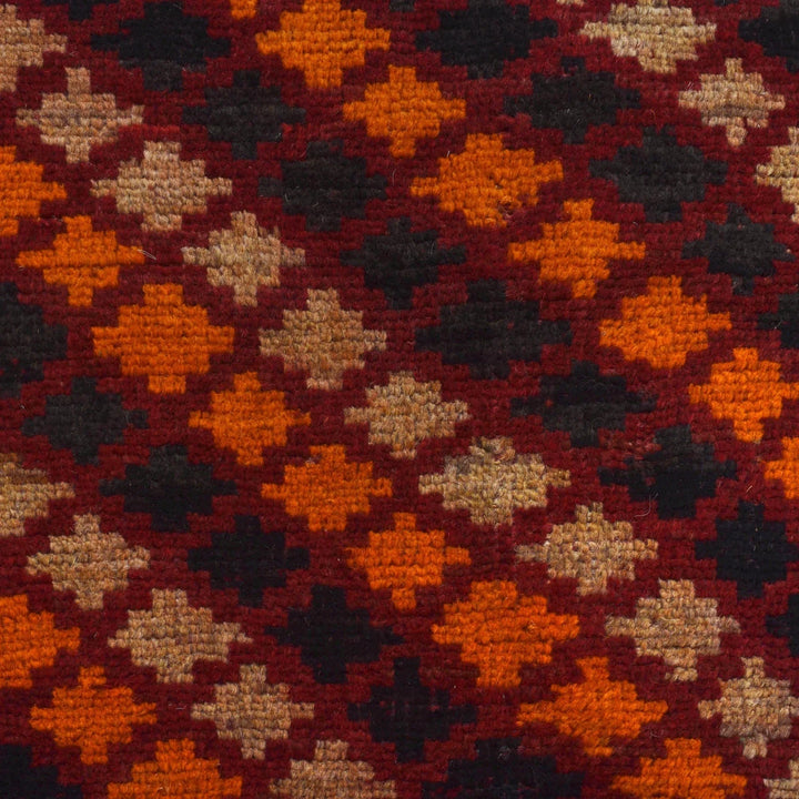 Afghan Baluchi Rug 3' 4" x 5' 10" Hand-Knotted | No. AL29049