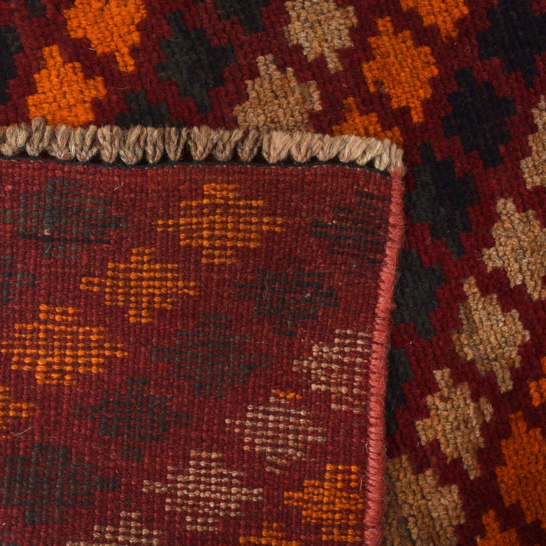 Afghan Baluchi Rug 3' 4" x 5' 10" Hand-Knotted | No. AL29049