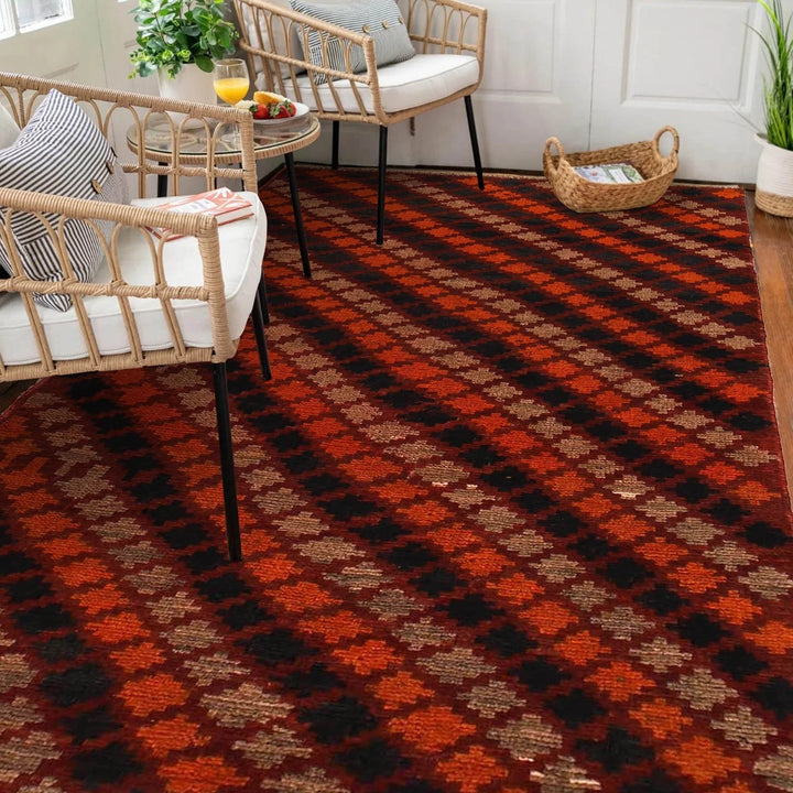 Afghan Baluchi Rug 3' 4" x 5' 10" Hand-Knotted | No. AL29049