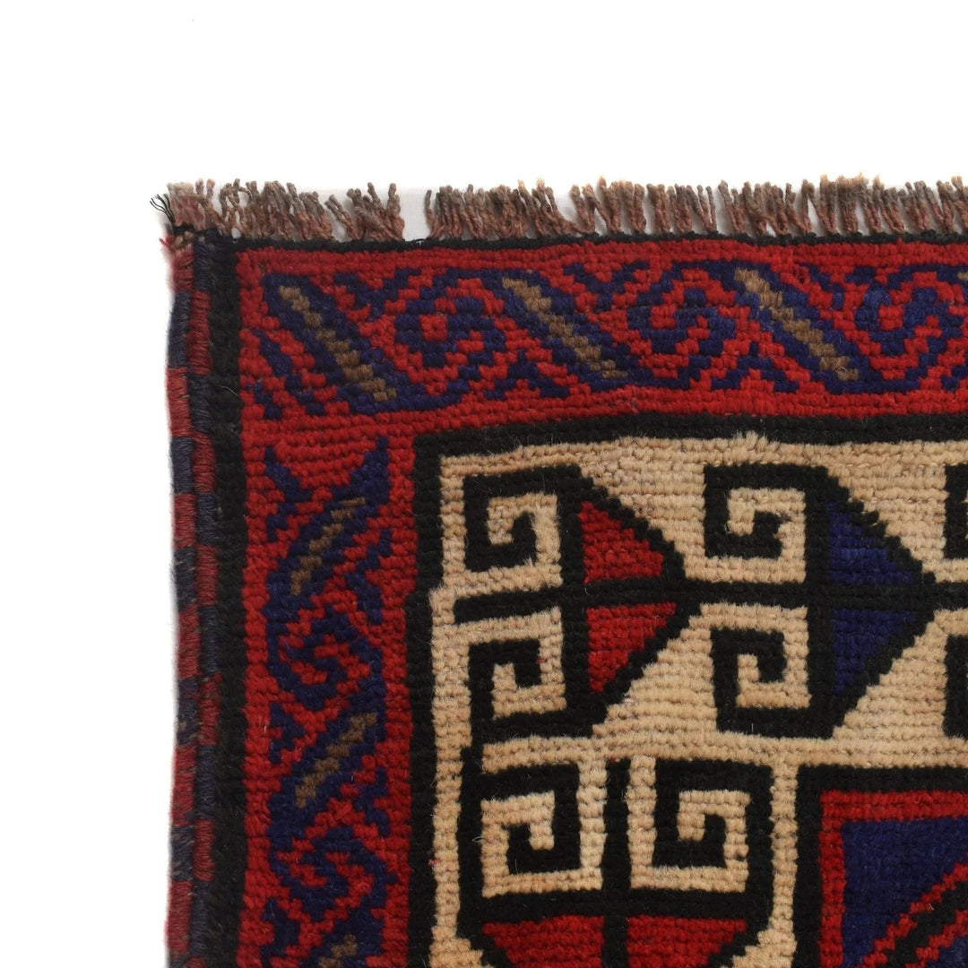 Afghan Baluchi Rug 5' 6" x 8' 3" Hand-Knotted | No. AL29057