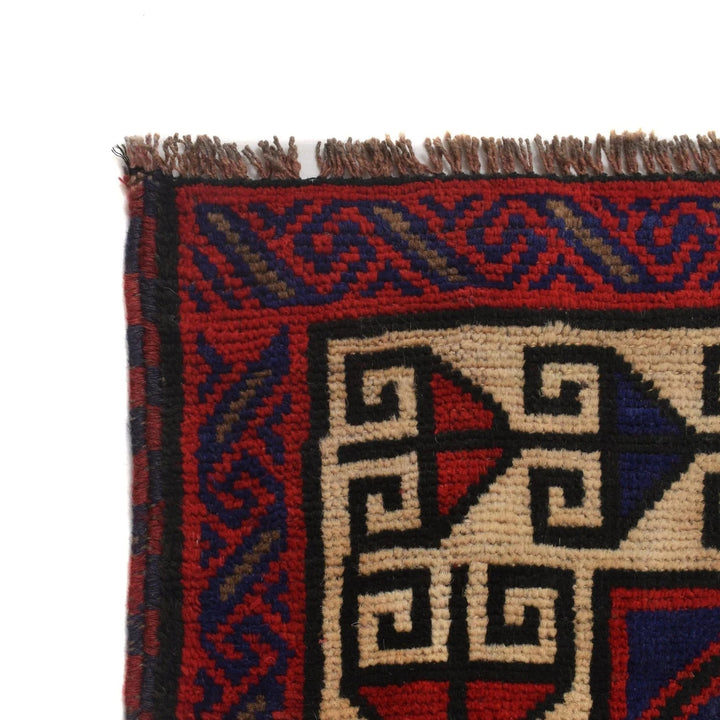 Afghan Baluchi Rug 5' 6" x 8' 3" Hand-Knotted | No. AL29057