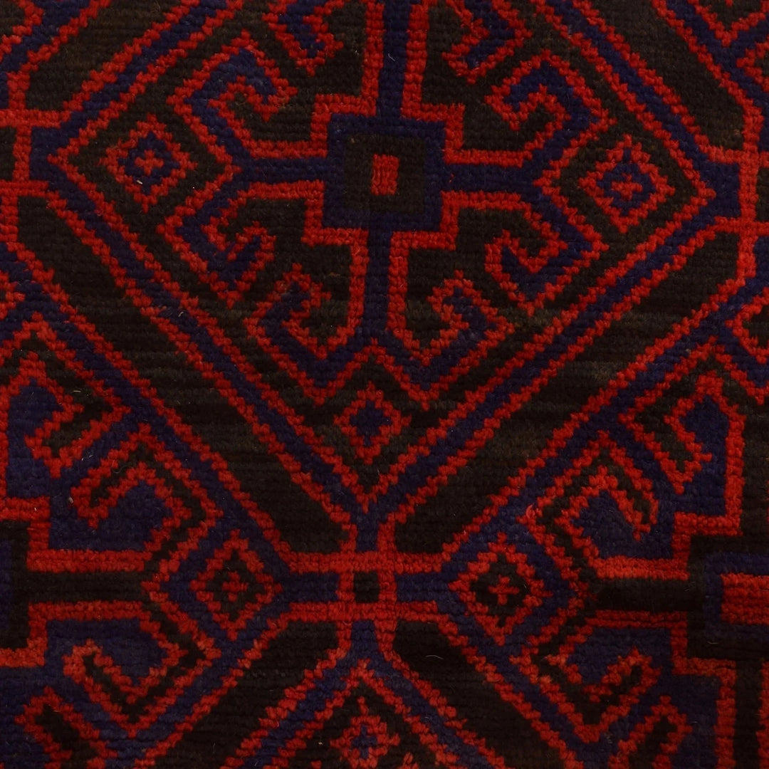 Afghan Baluchi Rug 5' 6" x 8' 3" Hand-Knotted | No. AL29057