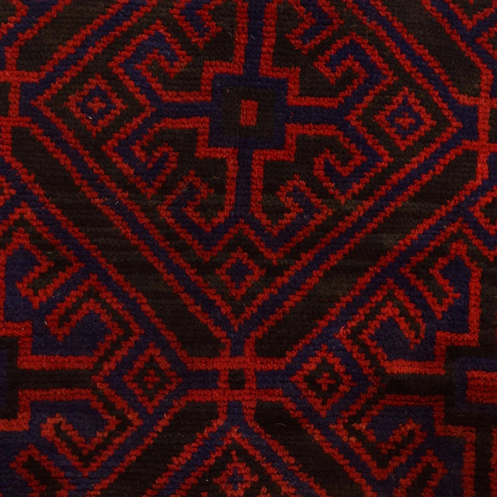 Afghan Baluchi Rug 5' 6" x 8' 3" Hand-Knotted | No. AL29057