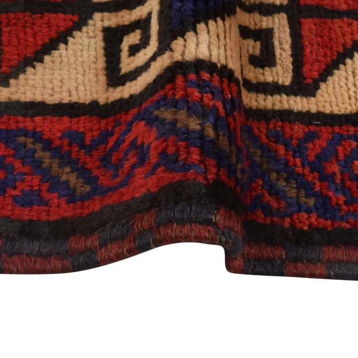 Afghan Baluchi Rug 5' 6" x 8' 3" Hand-Knotted | No. AL29057
