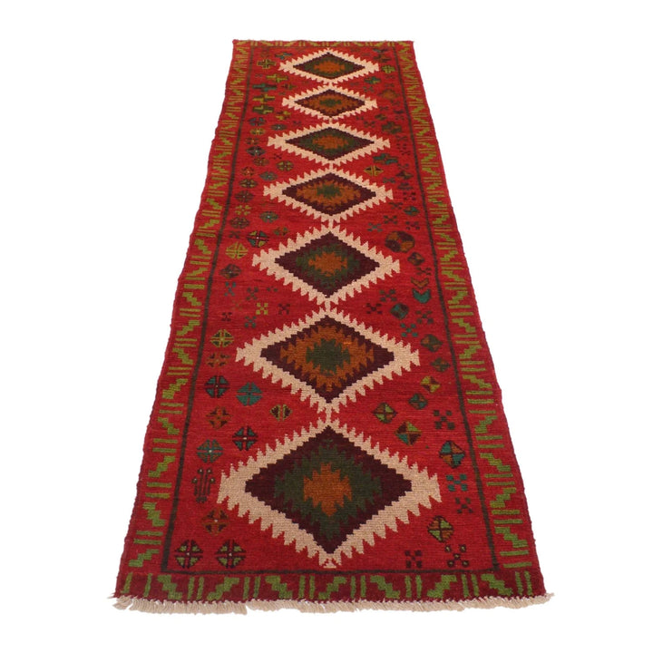 Afghan Baluchi Rug 2' 6" x 9' 4" Hand-Knotted | No. AL29064