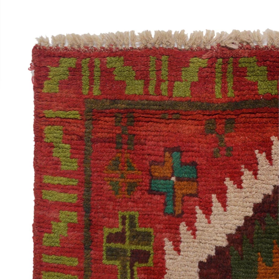Afghan Baluchi Rug 2' 6" x 9' 4" Hand-Knotted | No. AL29064