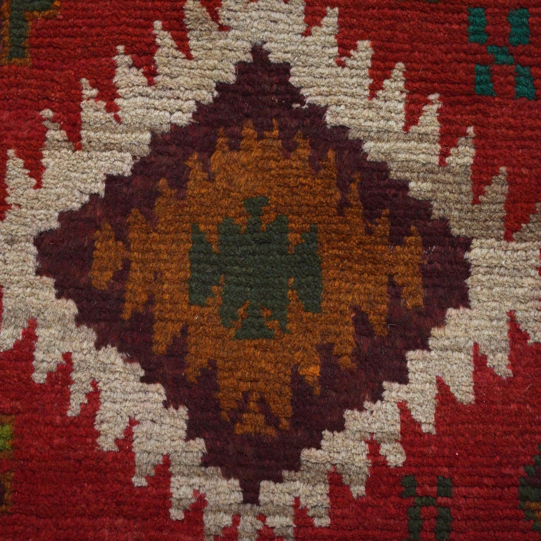 Afghan Baluchi Rug 2' 6" x 9' 4" Hand-Knotted | No. AL29064