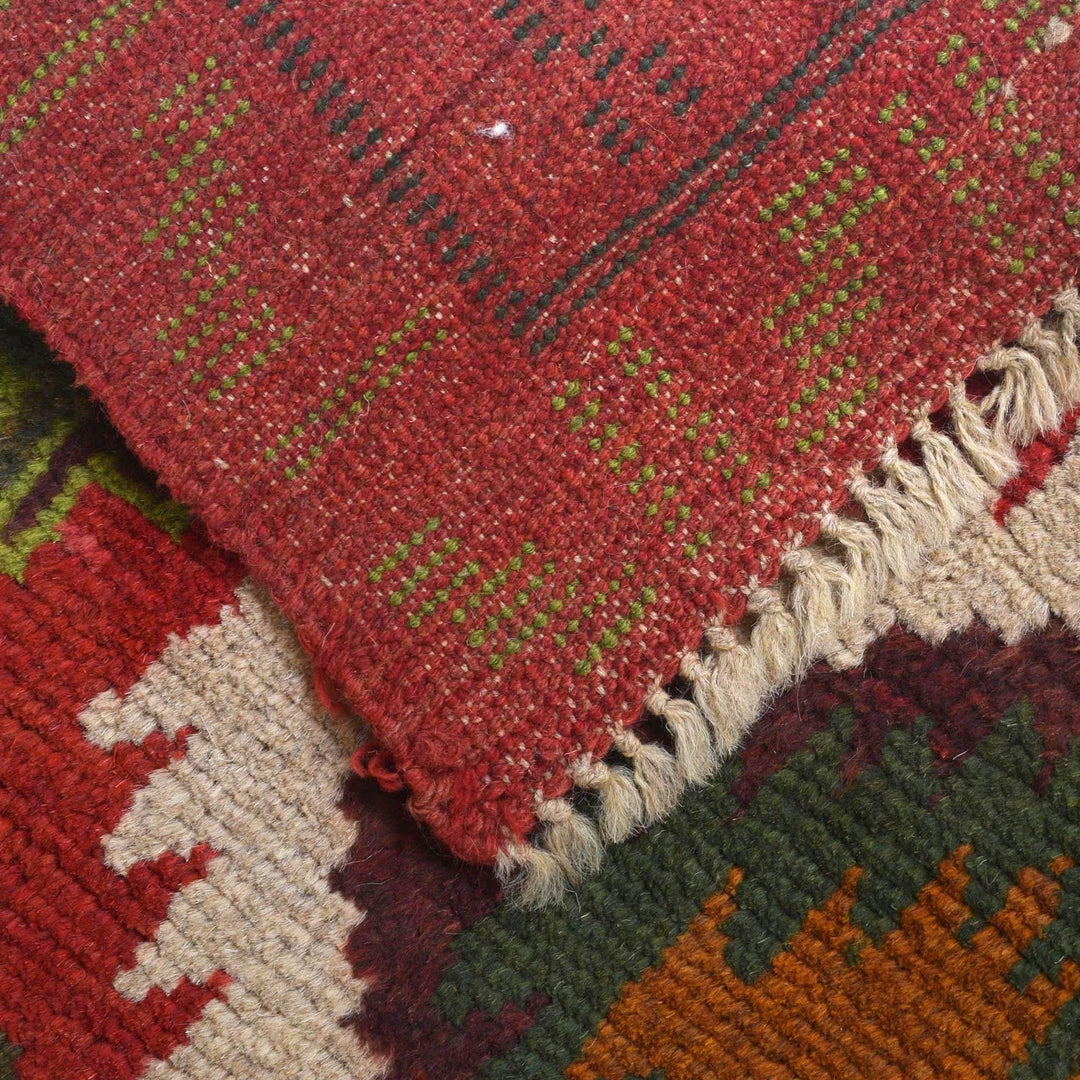 Afghan Baluchi Rug 2' 6" x 9' 4" Hand-Knotted | No. AL29064