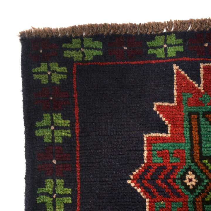 Afghan Baluchi Rug 4' 2" x 6' 5" Hand-Knotted | No. AL29126