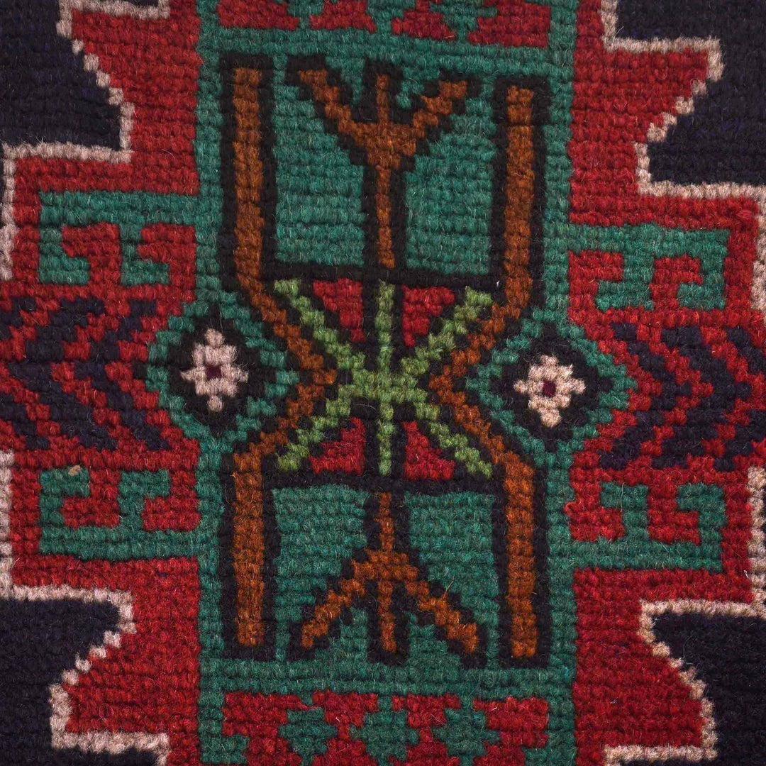 Afghan Baluchi Rug 4' 2" x 6' 5" Hand-Knotted | No. AL29126