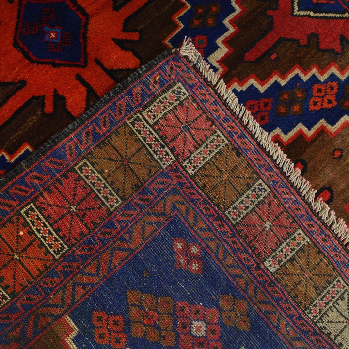 Afghan Baluchi Rug 4' 3" x 6' 1" Hand-Knotted | No. AL29168