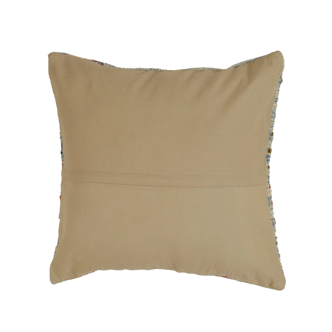 Afghan Kilim Cushion 1' 6" x 1' 6" Flat-Weave | No. AL29228