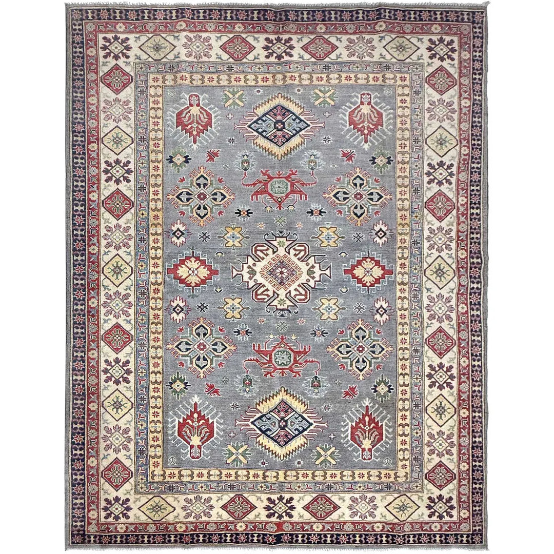 Hand Knotted Kazak Oriental Rug 6' 8" x 9' 7" - No. AL29240