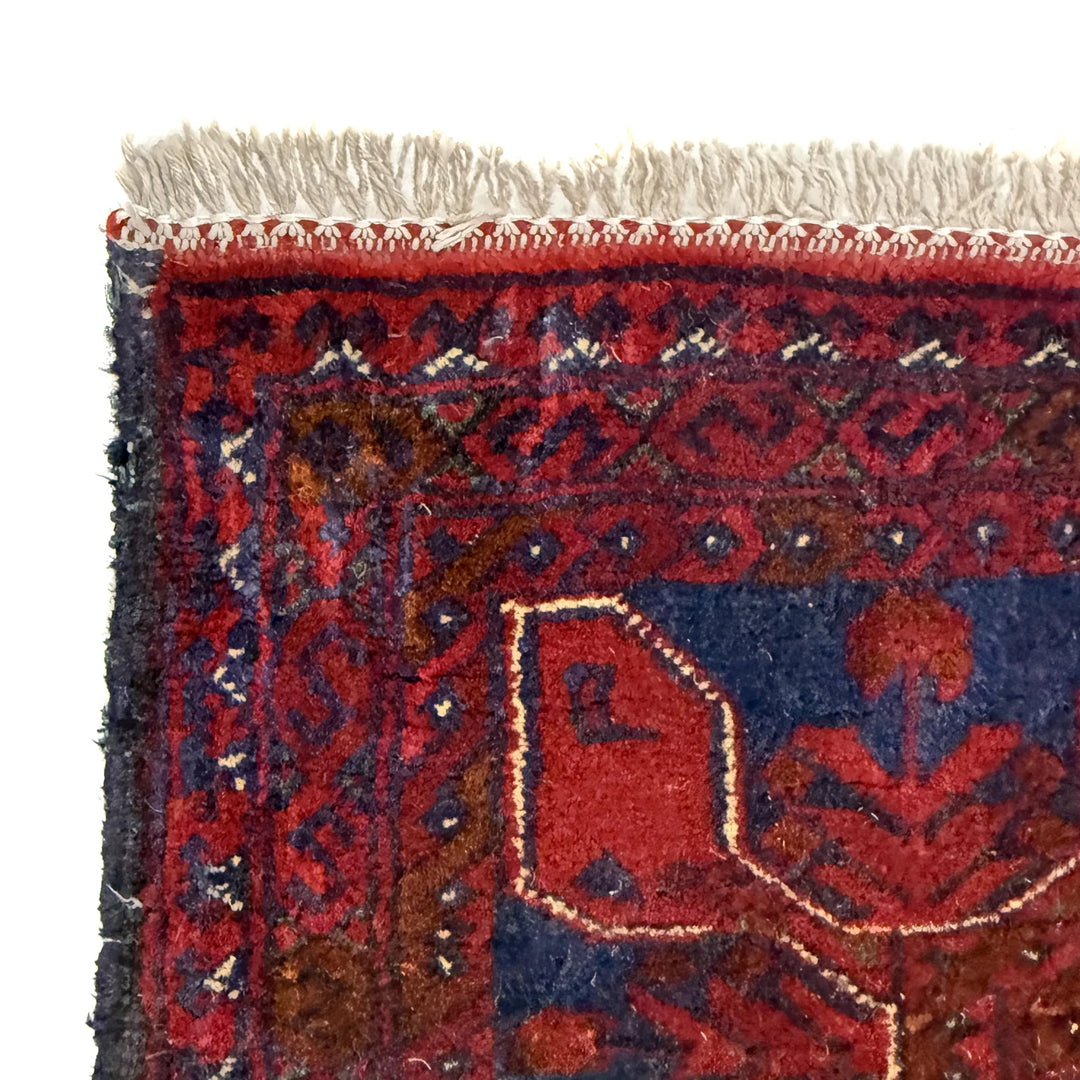 Red Afghan Khal Mohammadi Rug 5' 3" x 6' 3" Hand-Knotted | No. AL293169