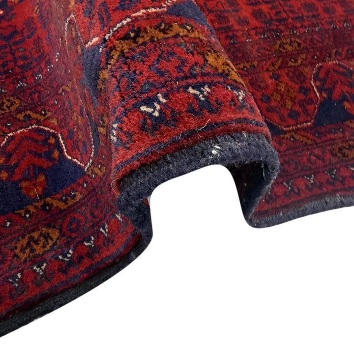 Red Afghan Khal Mohammadi Rug 5' 3" x 6' 3" Hand-Knotted | No. AL293169