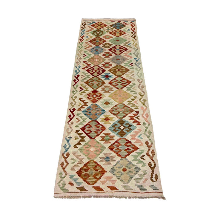 Afghan Kilim Rug 2' 10" x 9' 5" Flat-Weave | No. AL29327