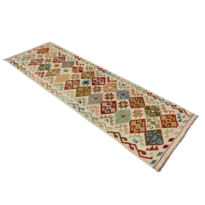 Afghan Kilim Rug 2' 10" x 9' 5" Flat-Weave | No. AL29327