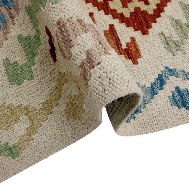Afghan Kilim Rug 2' 10" x 9' 5" Flat-Weave | No. AL29327