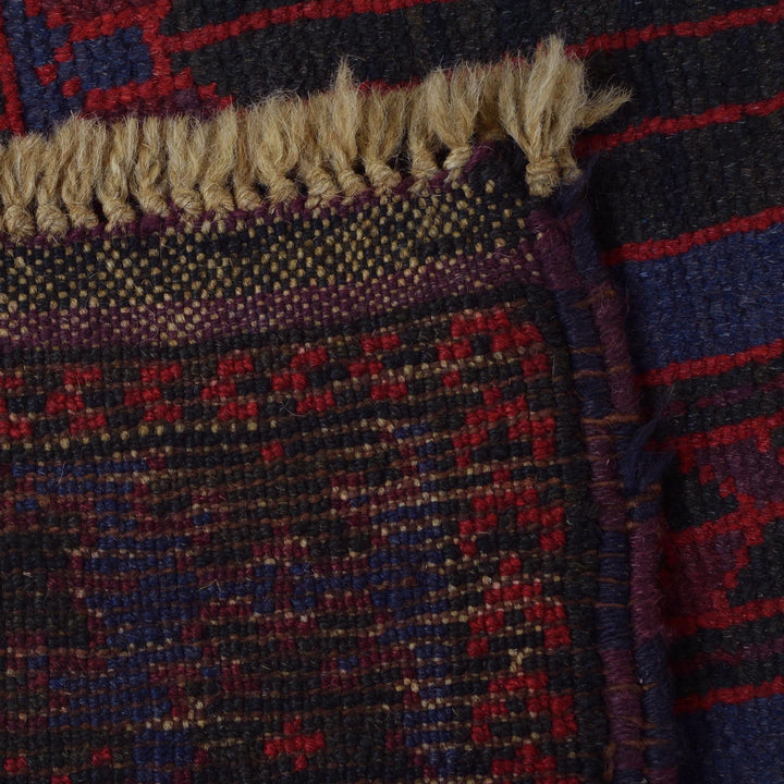 Blue Afghan Prayer Rug 3' 0" x 4' 6" Hand-Knotted | No. AL29407