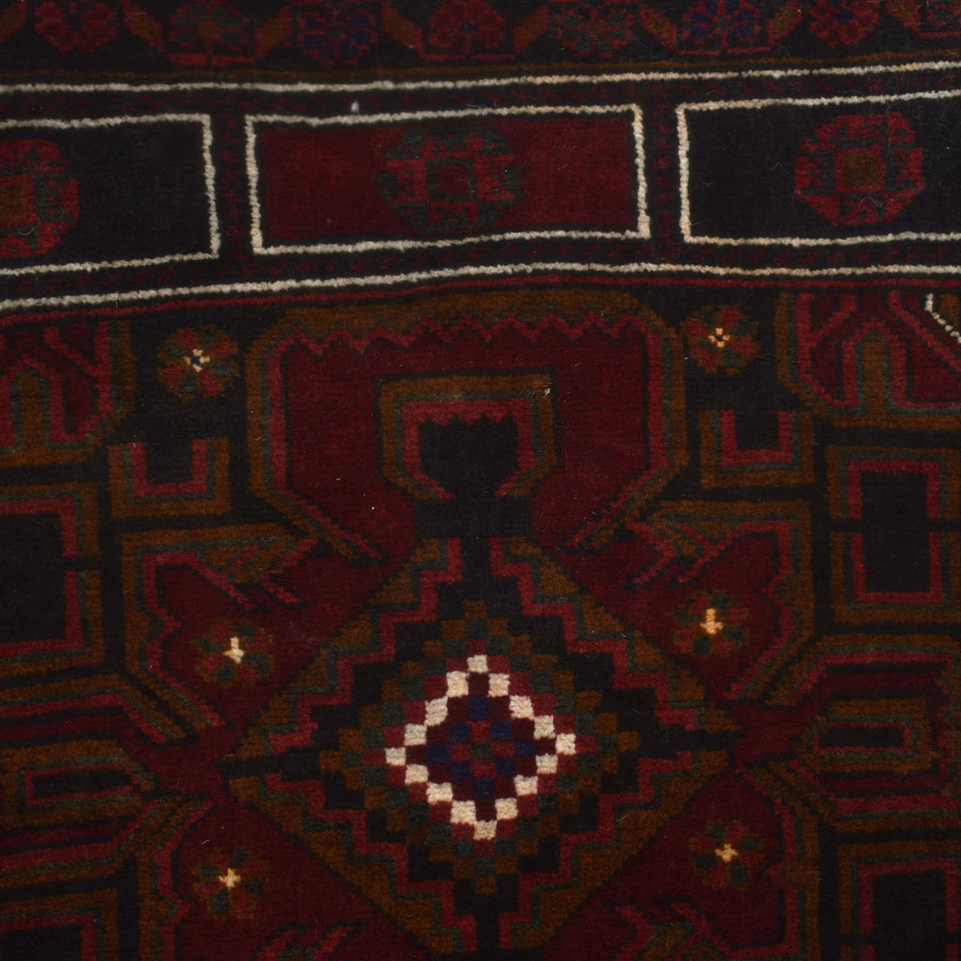Afghan Prayer Rug 2' 11" x 4' 9" Hand-Knotted | No. AL29533