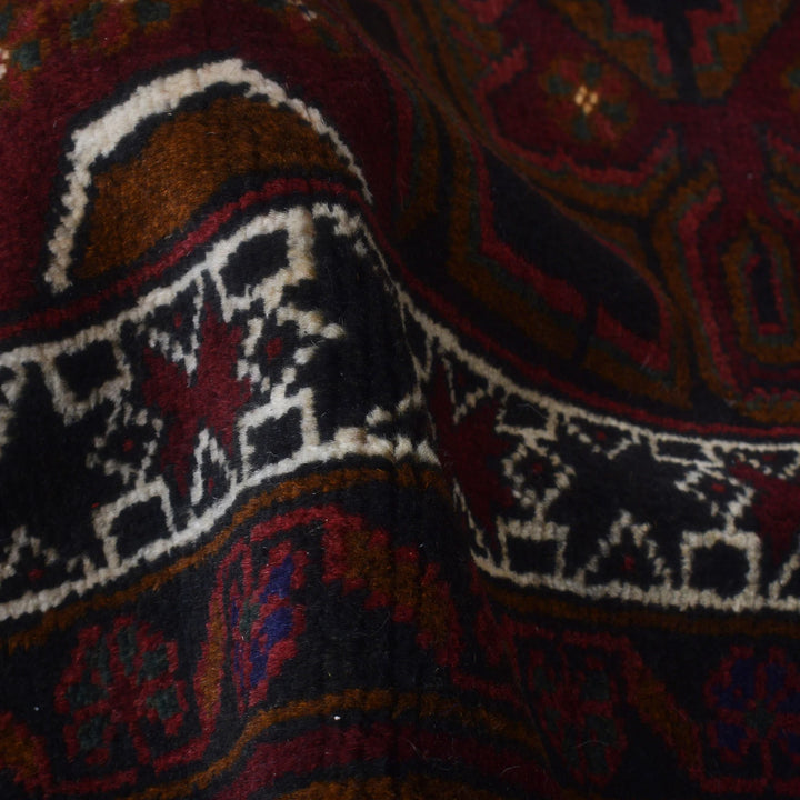 Afghan Prayer Rug 2' 11" x 4' 9" Hand-Knotted | No. AL29533