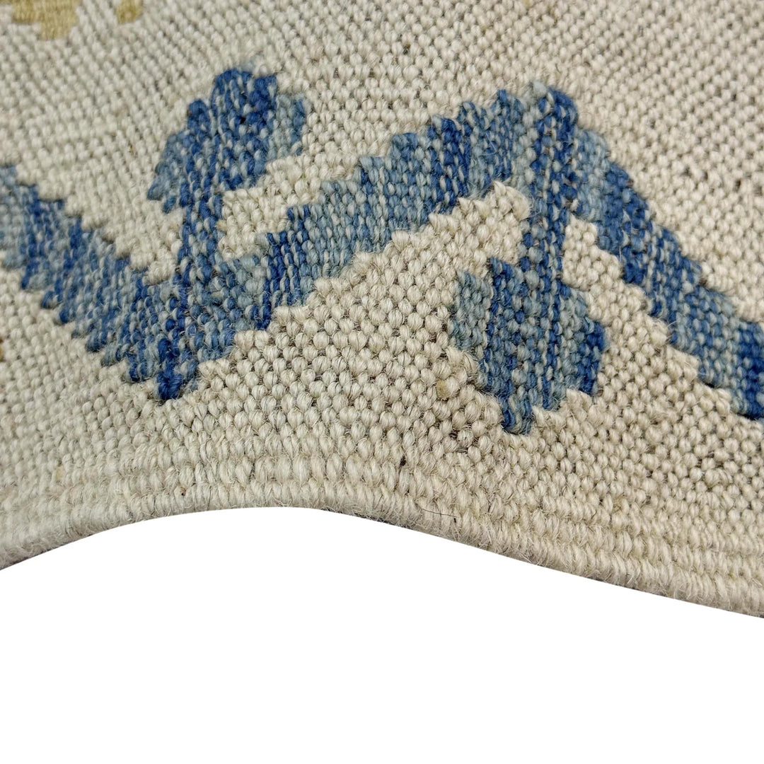 Afghan Vegetable Kilim Rug 2' 9" x 3' 10" Flat-Weave | No. AL295908