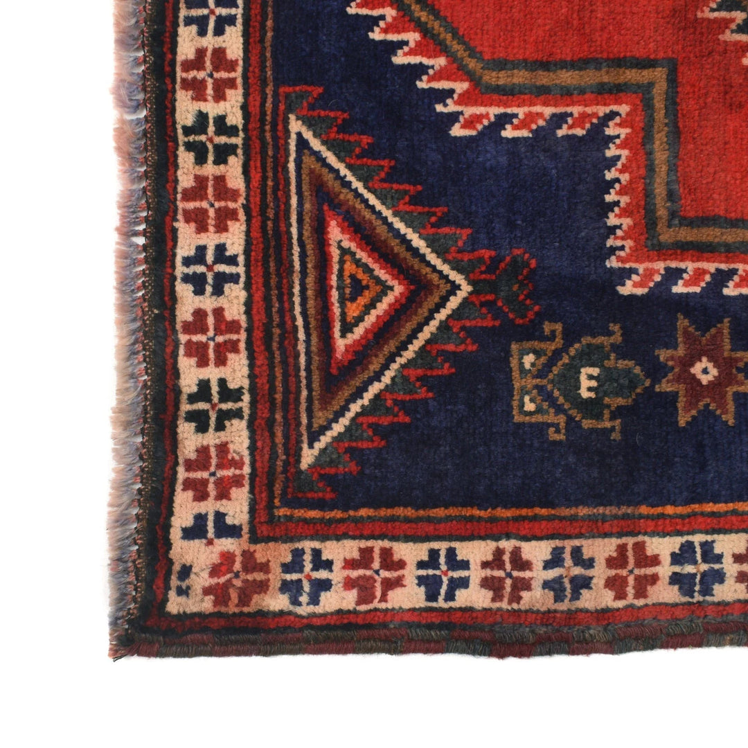 Afghan Baluchi Rug 2' 11" x 4' 3" Hand-Knotted | No. AL29770
