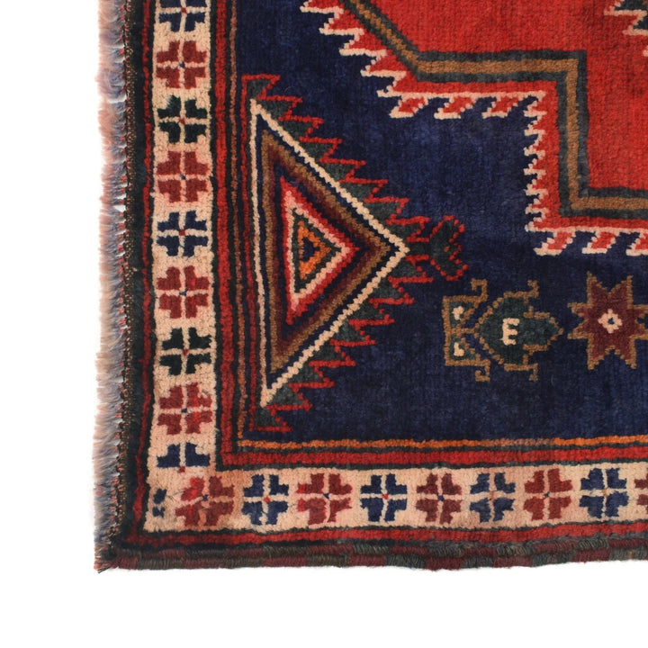 Afghan Baluchi Rug 2' 11" x 4' 3" Hand-Knotted | No. AL29770