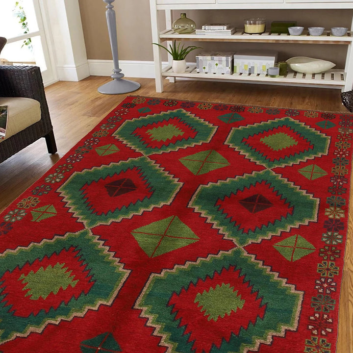 Afghan Baluchi Rug 4' 2" x 6' 3" Hand-Knotted | No. AL29862