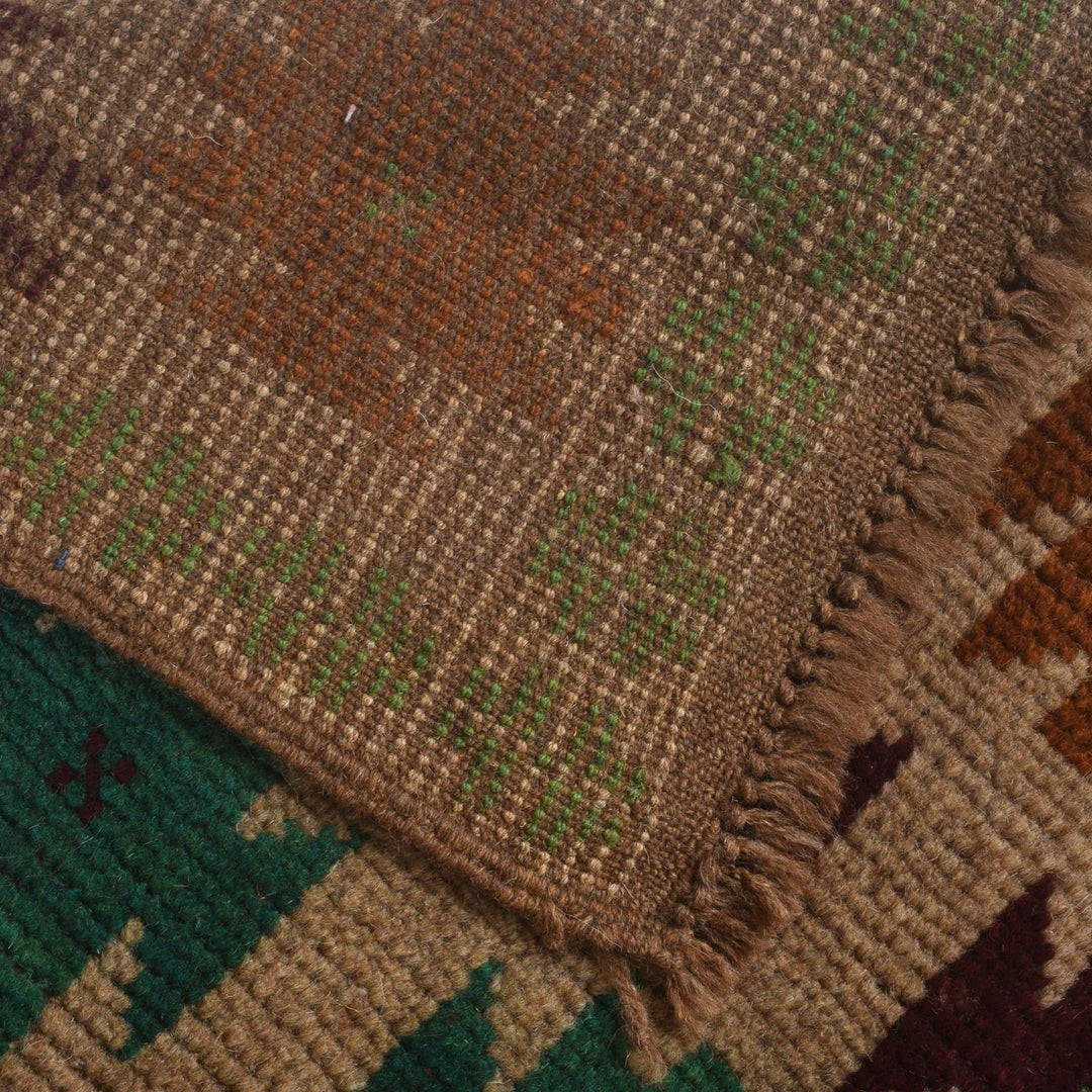 Afghan Baluchi Rug 4' 2" x 6' 1" Hand-Knotted | No. AL29877