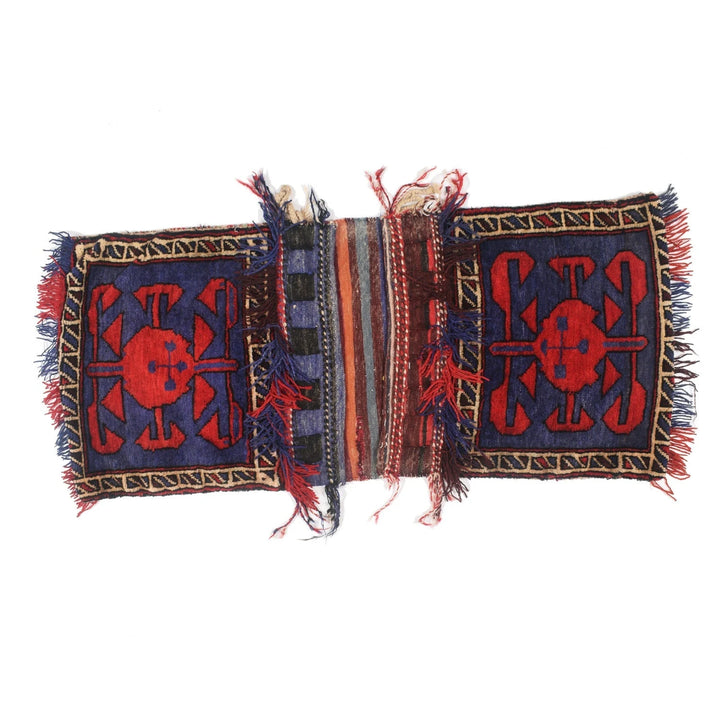 Afghan Saddle Bag Rug 1' 8" x 4' 0" Hand-Knotted | No. AL29887