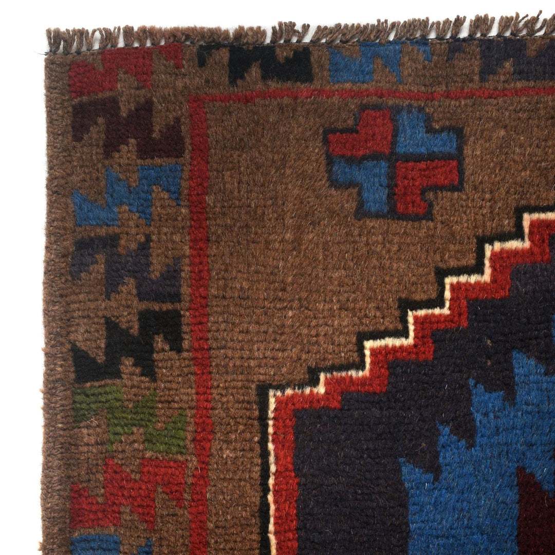 Afghan Baluchi Rug 4' 2" x 6' 5" Hand-Knotted | No. AL30146