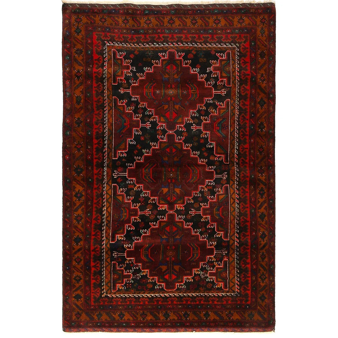 Traditional Baloch Rug 4' 2" x 6' 7" - No. AL30224