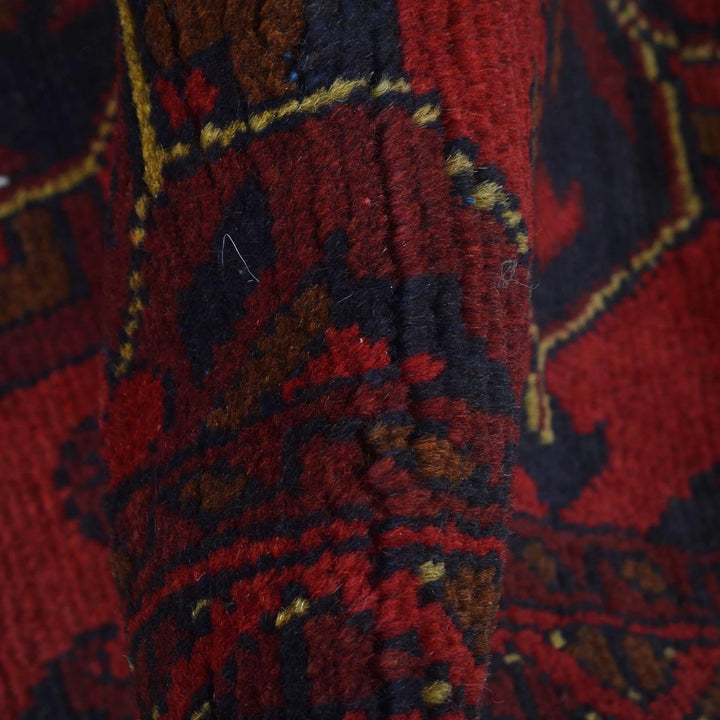 Red Afghan Khal Mohammadi Rug 2' 7" x 9' 4" Hand-Knotted | No. AL30244