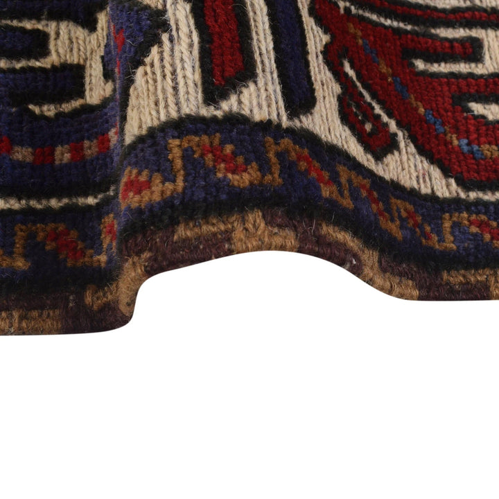 Beige Afghan Kilim Rug 3' 10" x 6' 8" Flat-Weave | No. AL30264