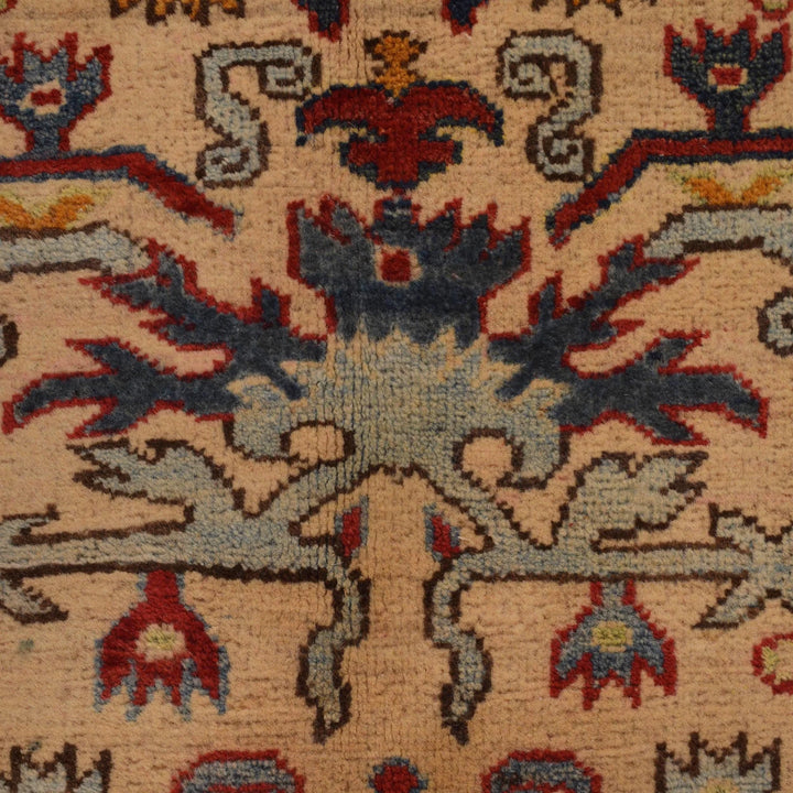 Beige Afghan Mamluk Rug 5' 1" x 6' 5" Hand-Knotted | No. AL30304