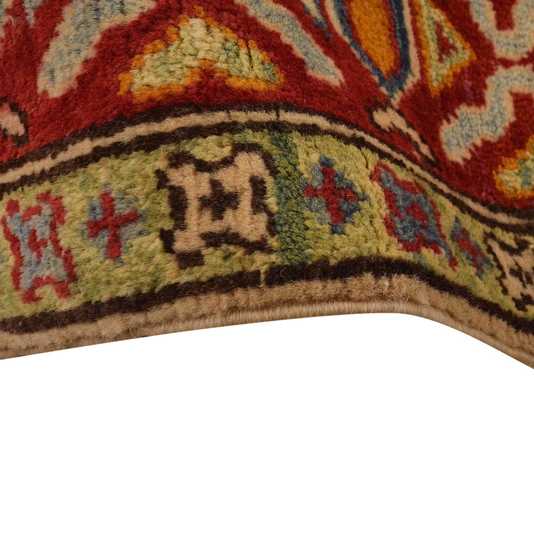 Beige Afghan Mamluk Rug 5' 1" x 6' 5" Hand-Knotted | No. AL30304