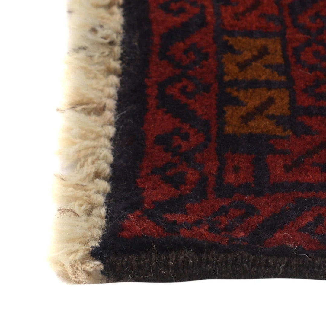 Afghan Baluchi Rug 3' 2" x 4' 10" Hand-Knotted | No. AL30312