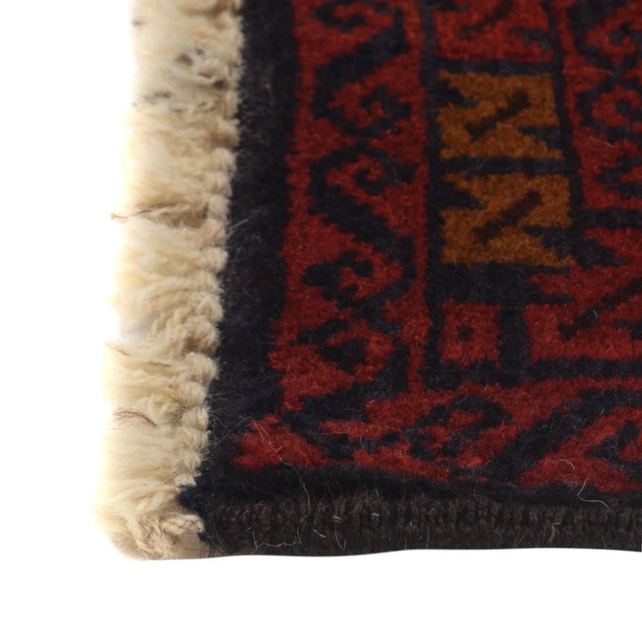 Afghan Baluchi Rug 3' 2" x 4' 10" Hand-Knotted | No. AL30312