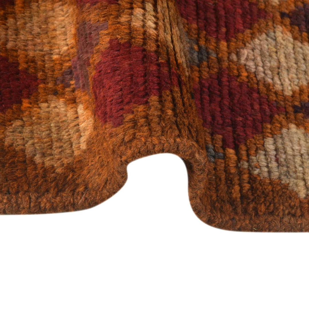 Orange Afghan Baluchi Rug 3' 9" x 6' 3" Hand-Knotted | No. AL30359