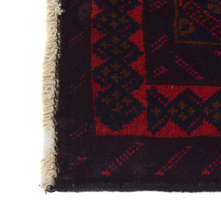 Afghan Baluchi Rug 3' 0" x 4' 5" Hand-Knotted | No. AL30385