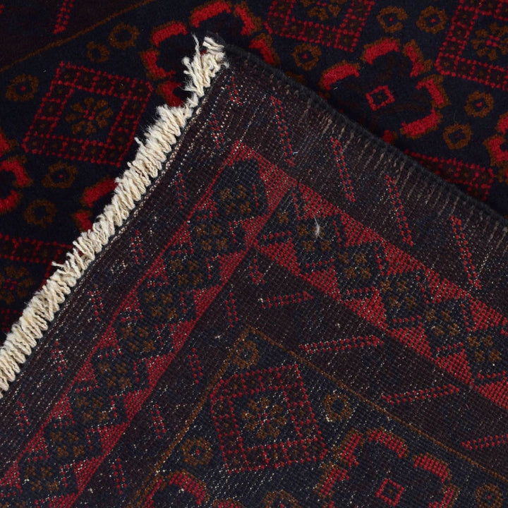 Afghan Baluchi Rug 3' 0" x 4' 5" Hand-Knotted | No. AL30385