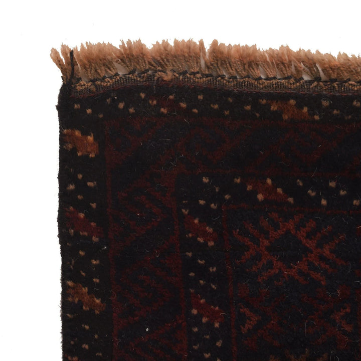 Afghan Baluchi Rug 3'7" x 6'1" Hand-Knotted | No. AL30535