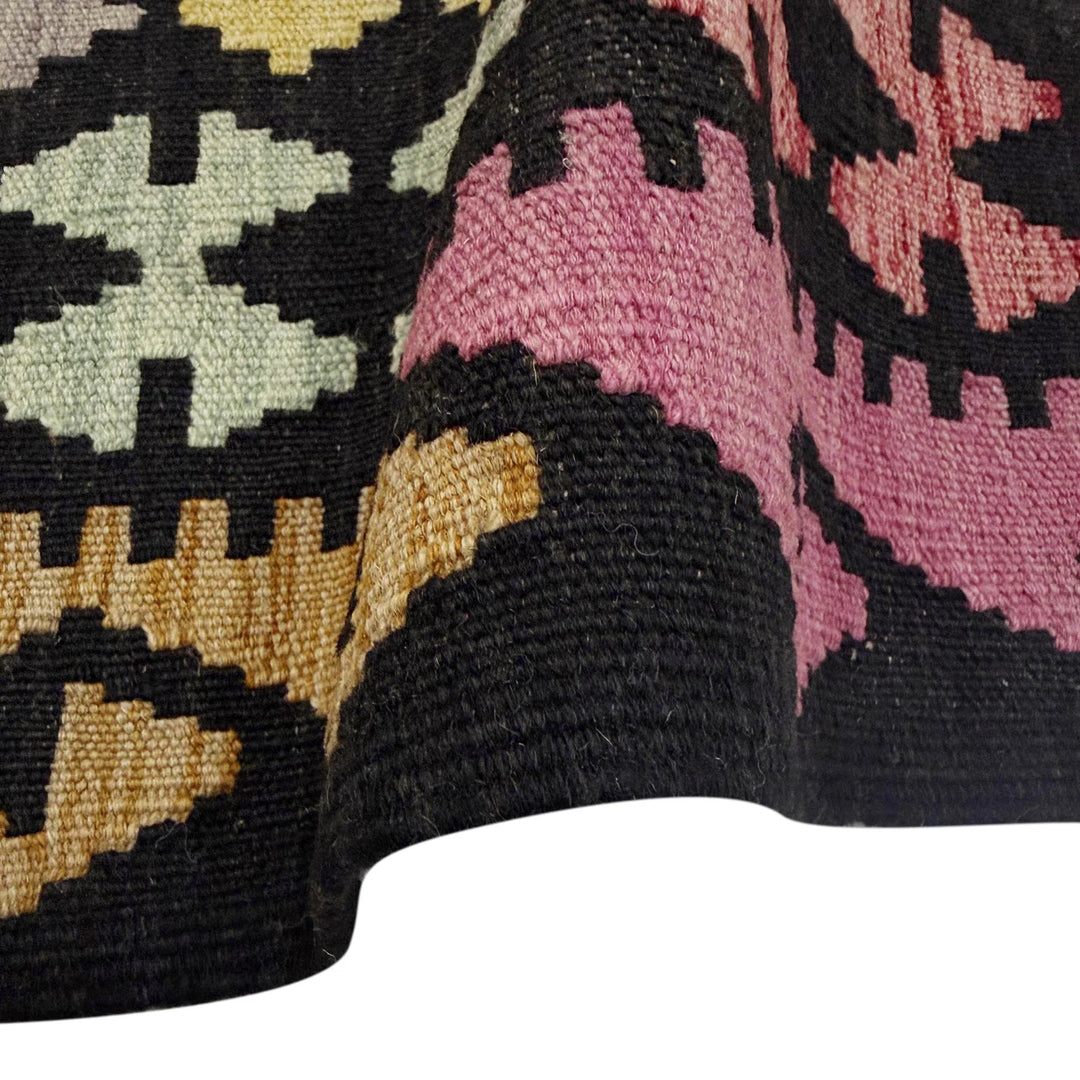 Afghan Vegetable Kilim Rug 6' 8" x 9' 5" Flat-Weave | No. AL307478