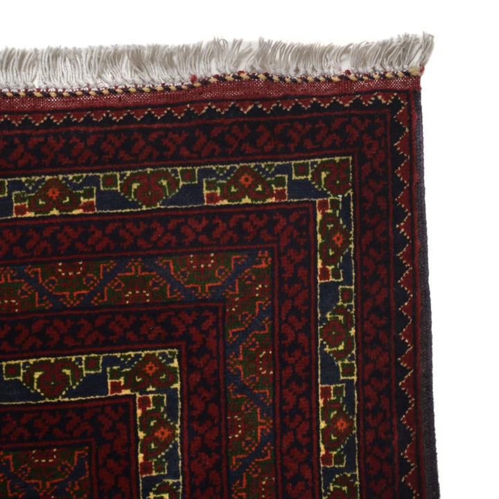 Blue Afghan Khoja Roshnai Rug 6' 4" x 9' 5" Hand-Knotted | No. AL30881