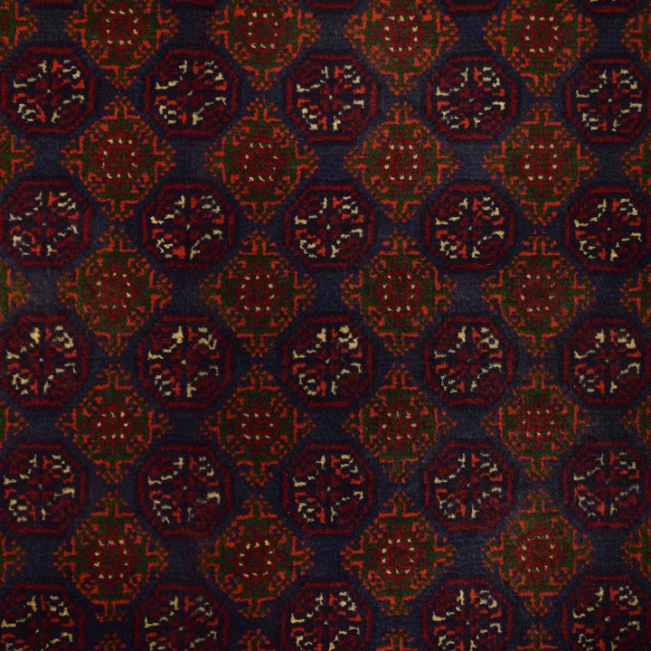 Blue Afghan Khoja Roshnai Rug 6' 4" x 9' 5" Hand-Knotted | No. AL30881