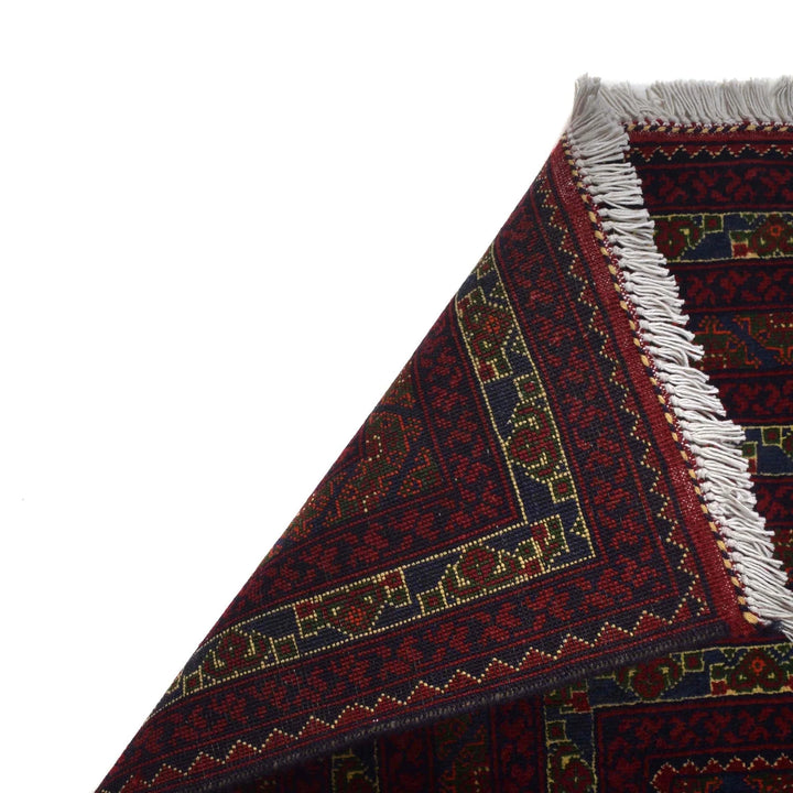 Blue Afghan Khoja Roshnai Rug 6' 4" x 9' 5" Hand-Knotted | No. AL30881