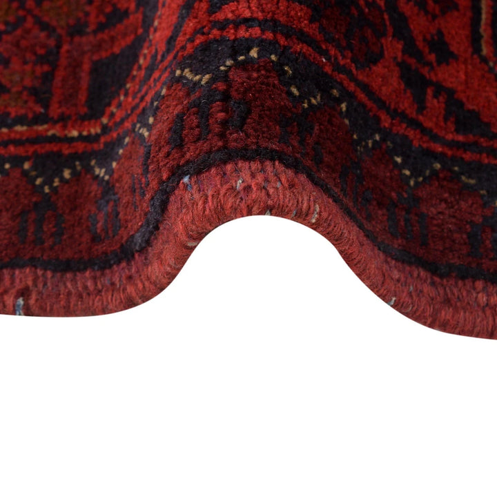 Red Afghan Khal Mohammadi Rug 3' 3" x 5' 3" Hand-Knotted | No. AL30886
